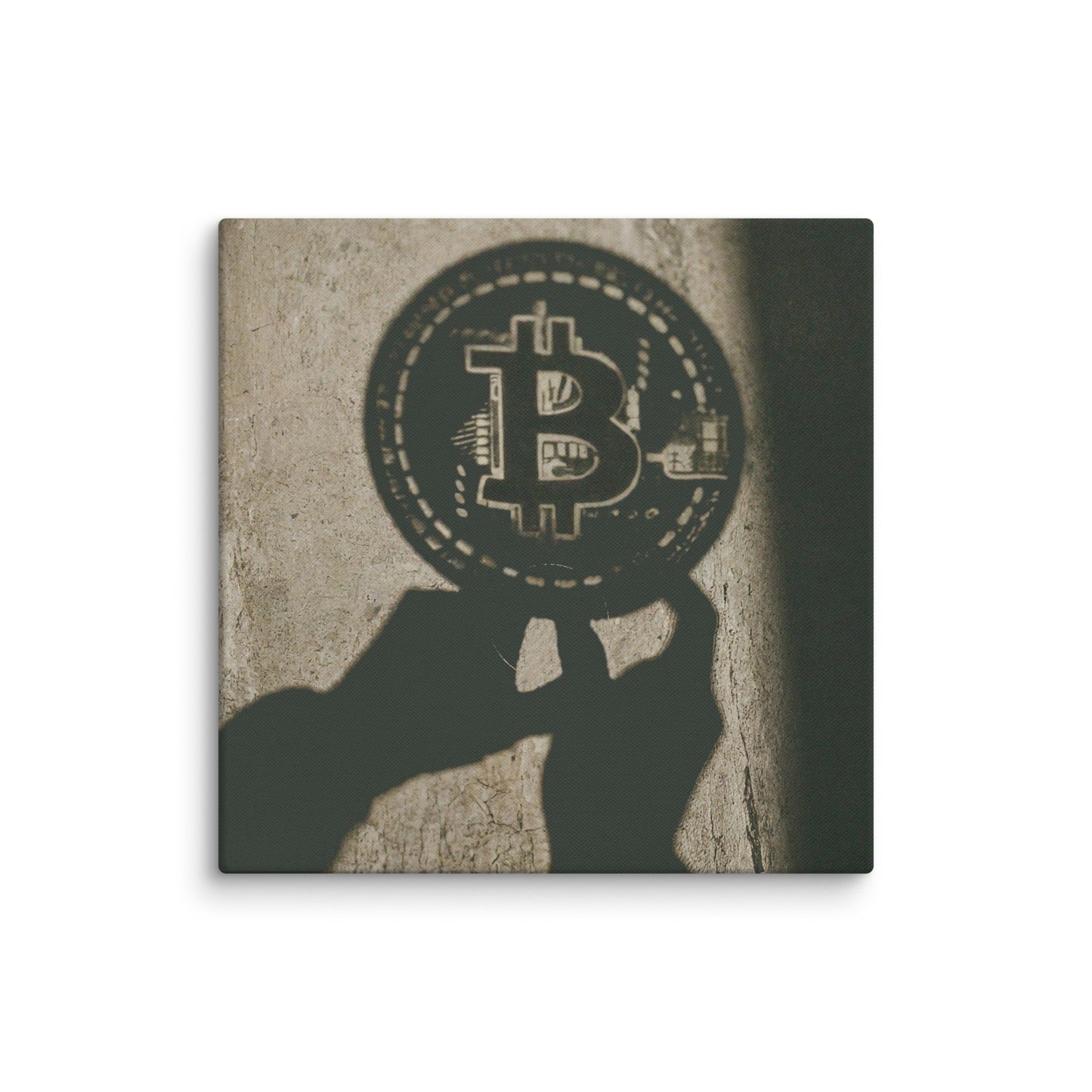 The Shadow of Bitcoin Canvas