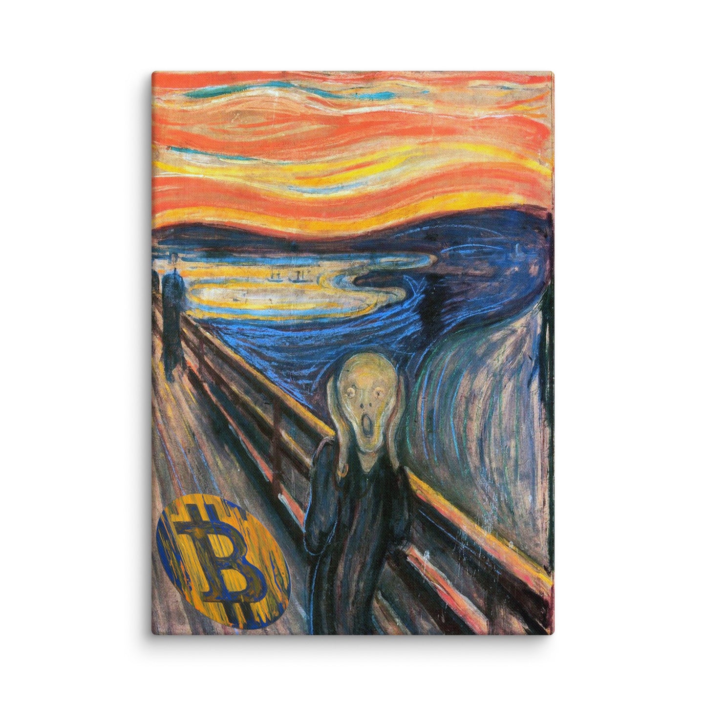 The Bitcoin Scream Canvas