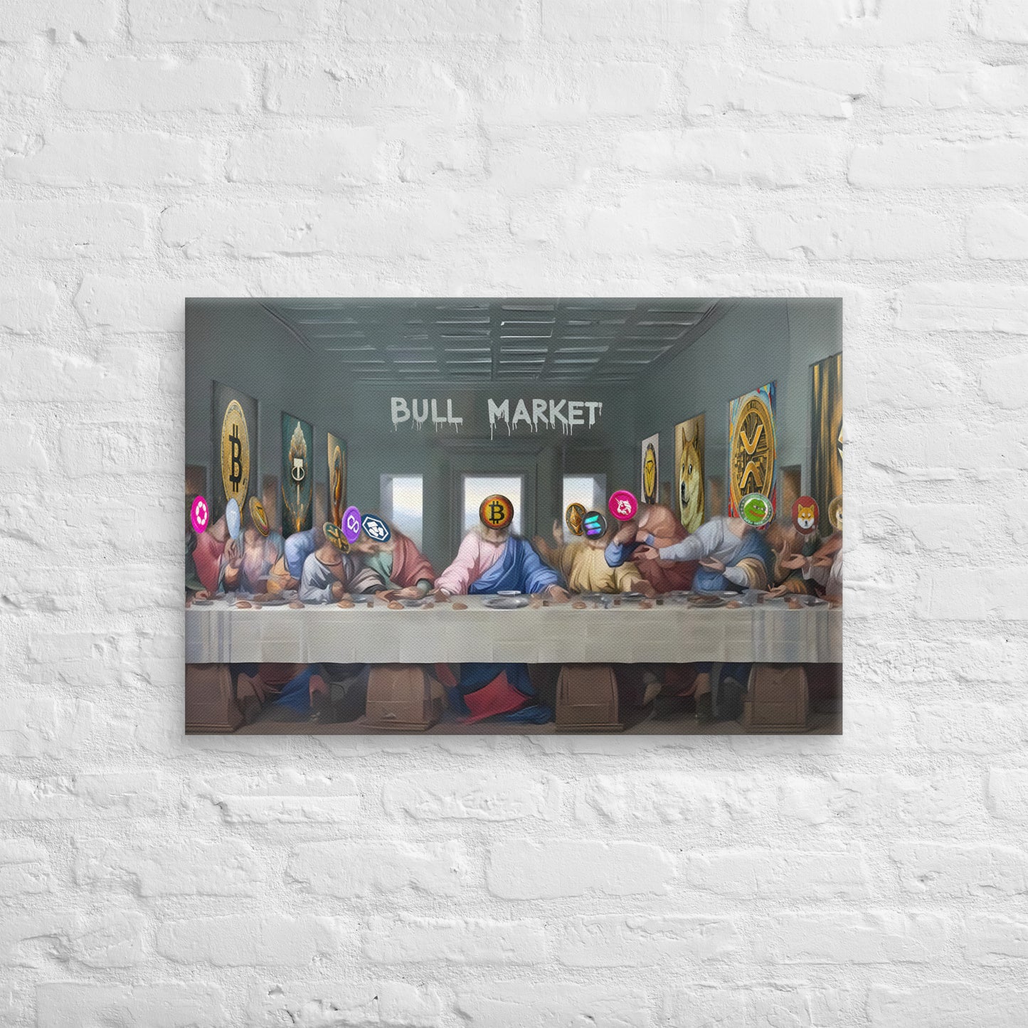 Crypto Last Supper Canvas