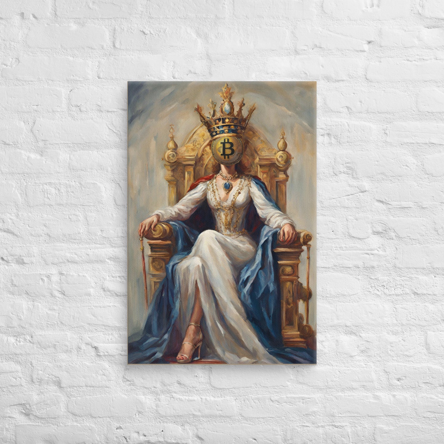 Bitcoin Queen Canvas