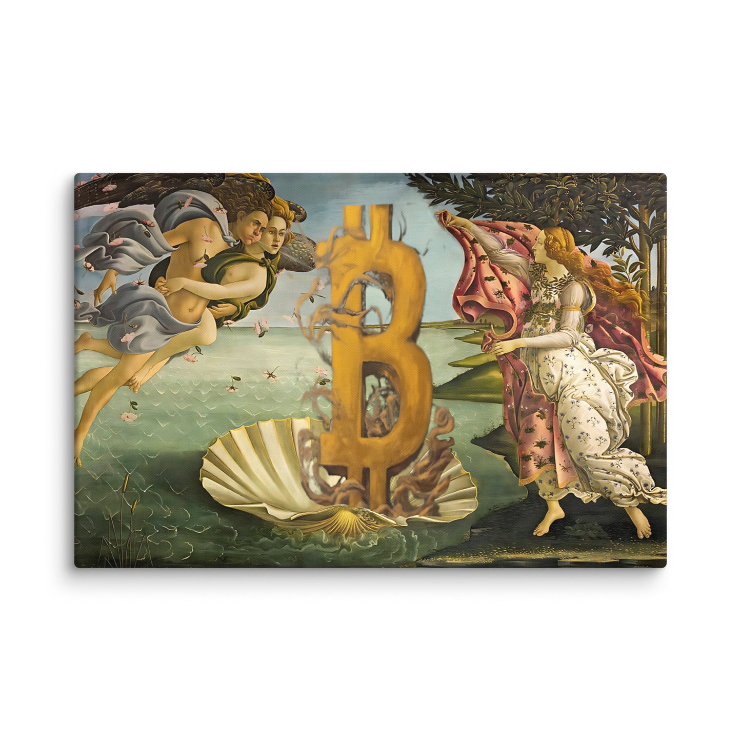 The Birth of Bitcoin Canvas