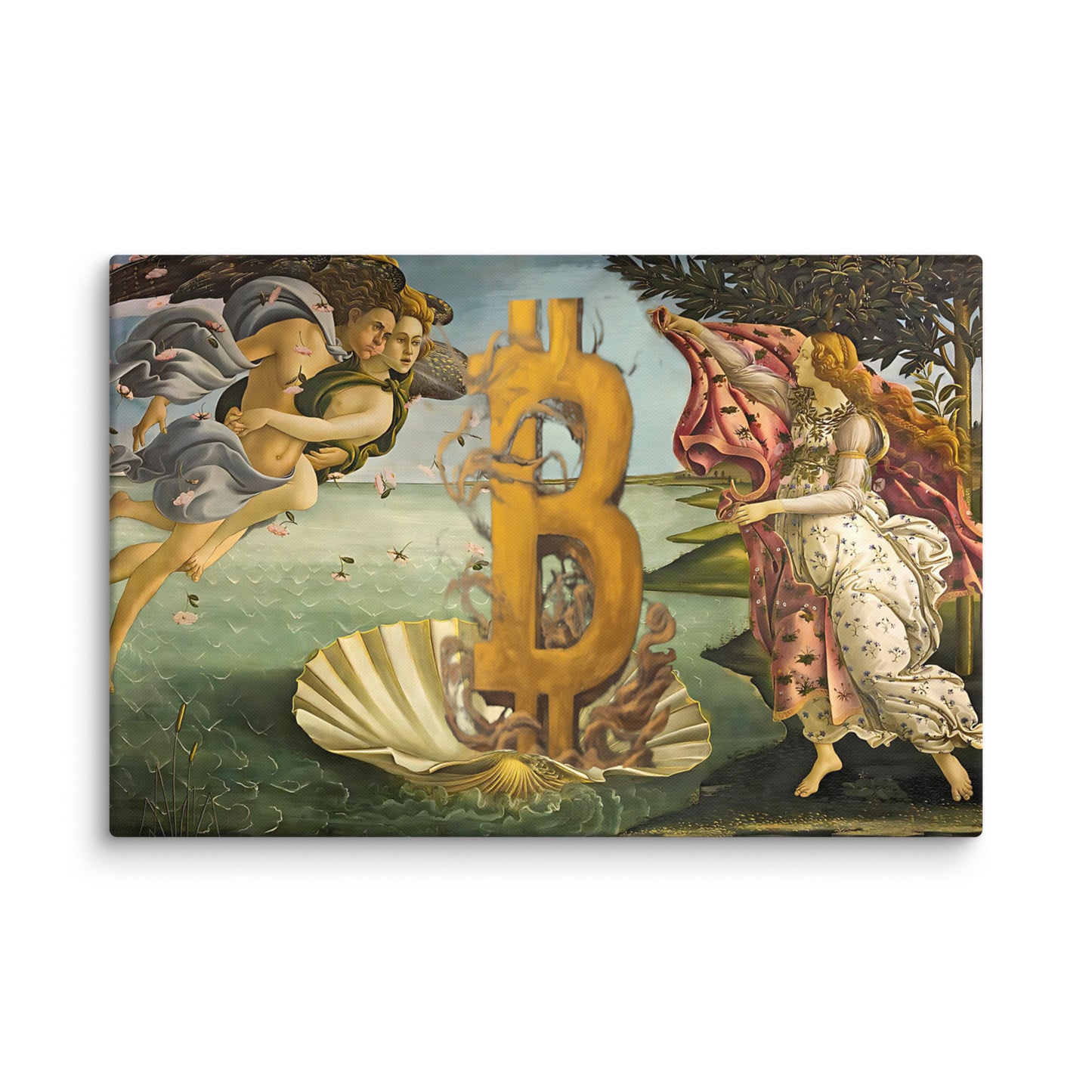 The Birth of Bitcoin Canvas