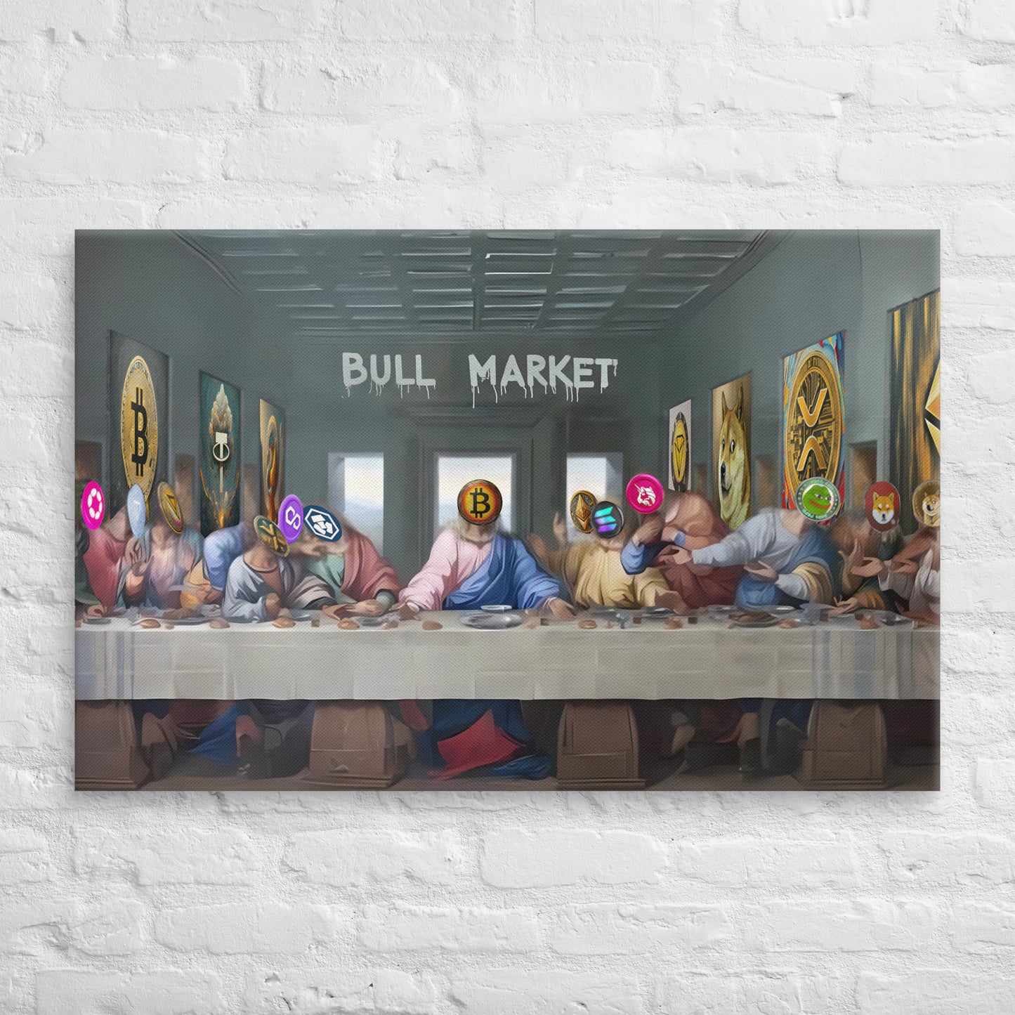 Crypto Last Supper Canvas