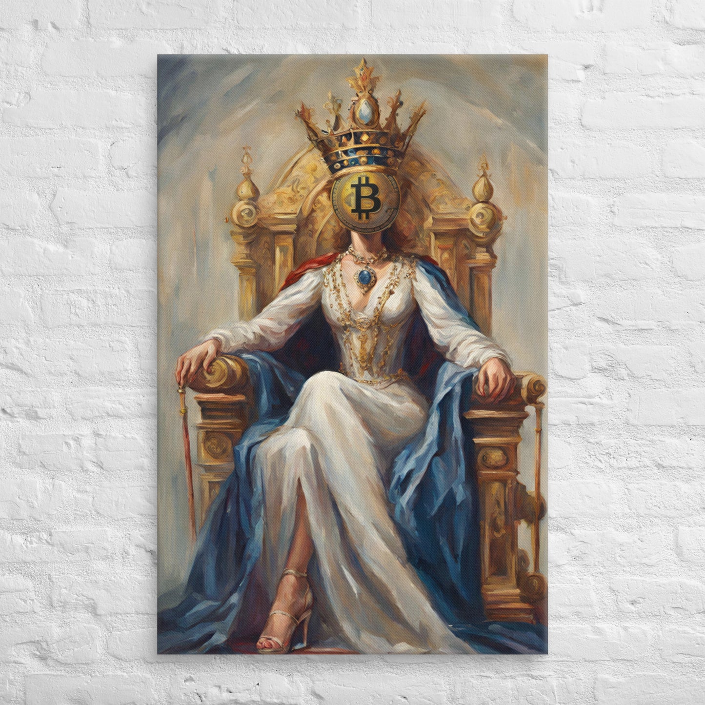 Bitcoin Queen Canvas