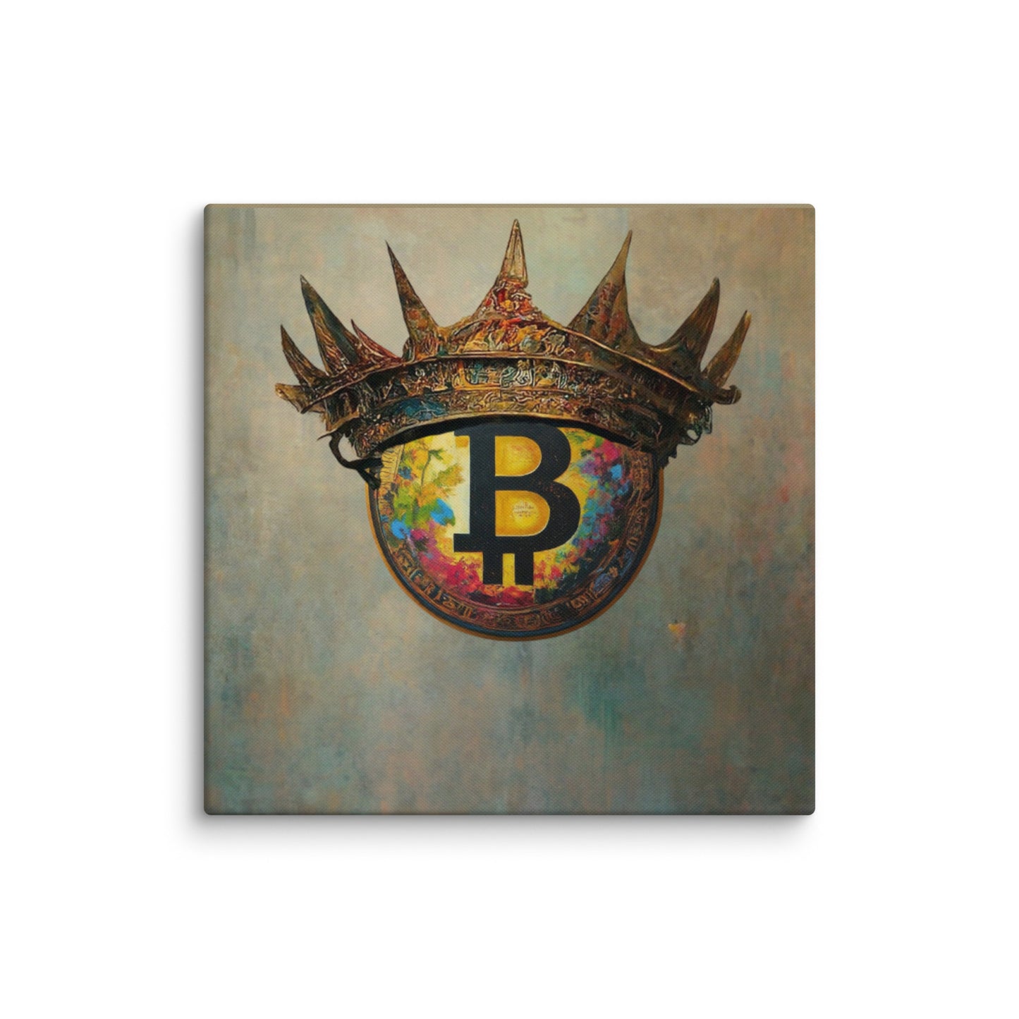 Bitcoin Crown Canvas