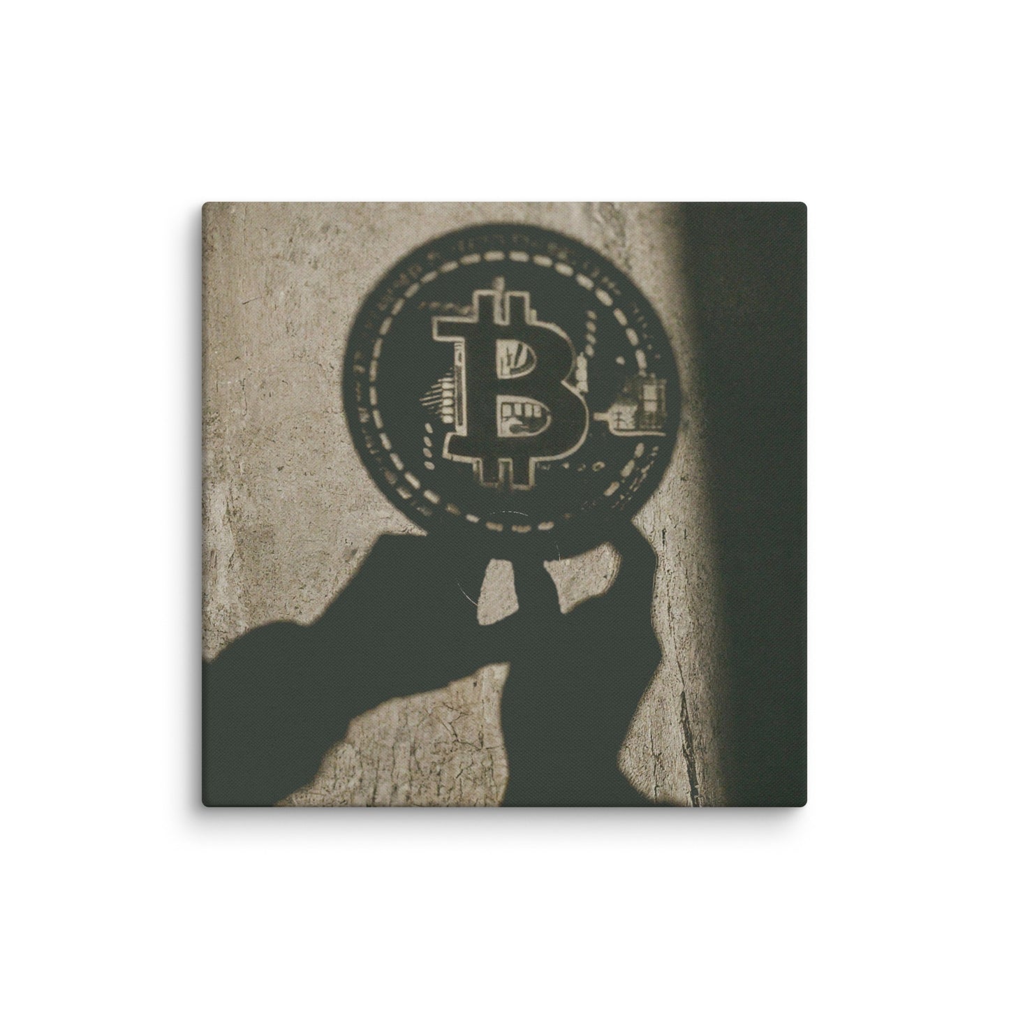 The Shadow of Bitcoin Canvas