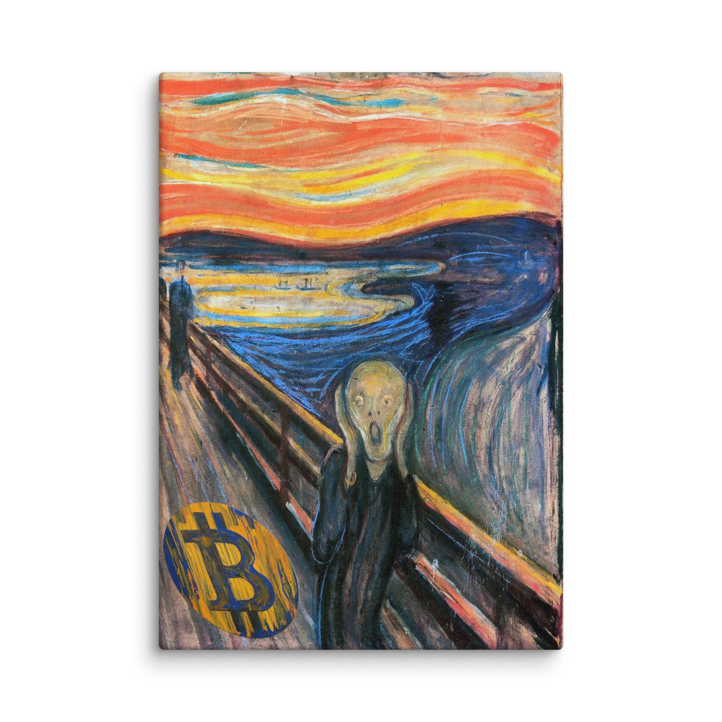 The Bitcoin Scream Canvas