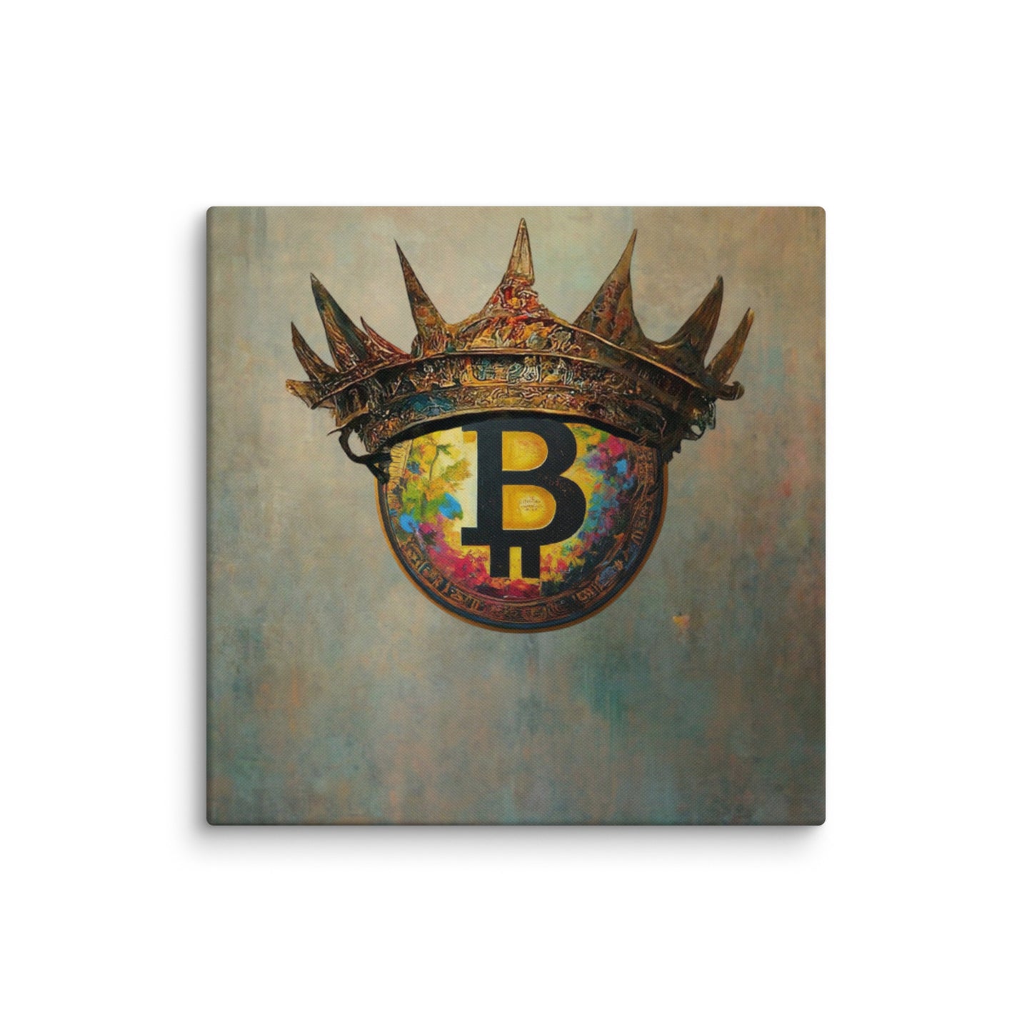 Bitcoin Crown Canvas