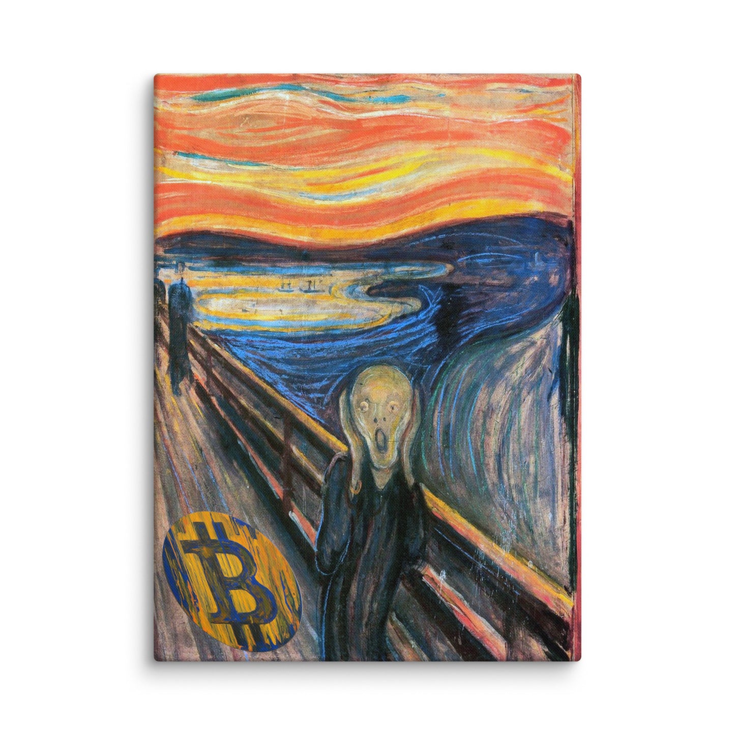 The Bitcoin Scream Canvas