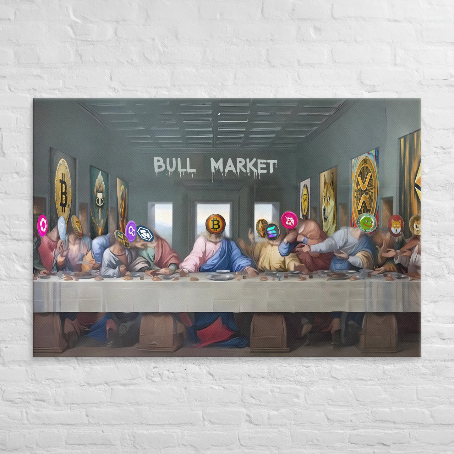 Crypto Last Supper Canvas