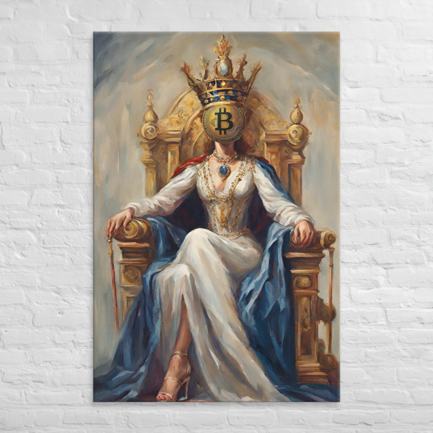 Bitcoin Queen Canvas