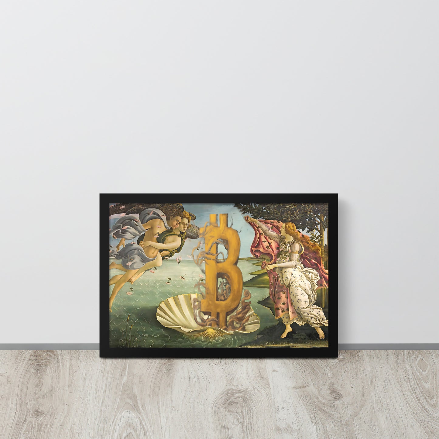 The Birth of Bitcoin Framed poster