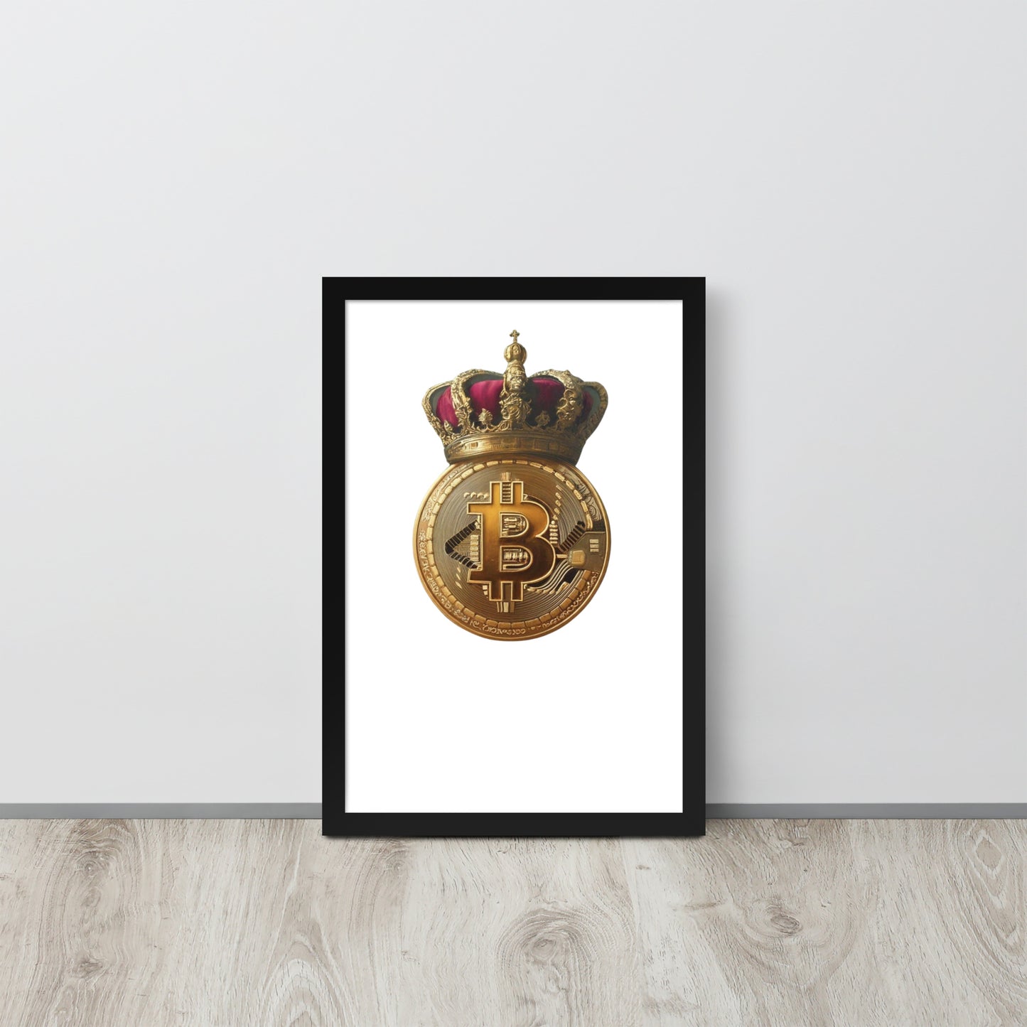 Queen Bitcoin Framed poster