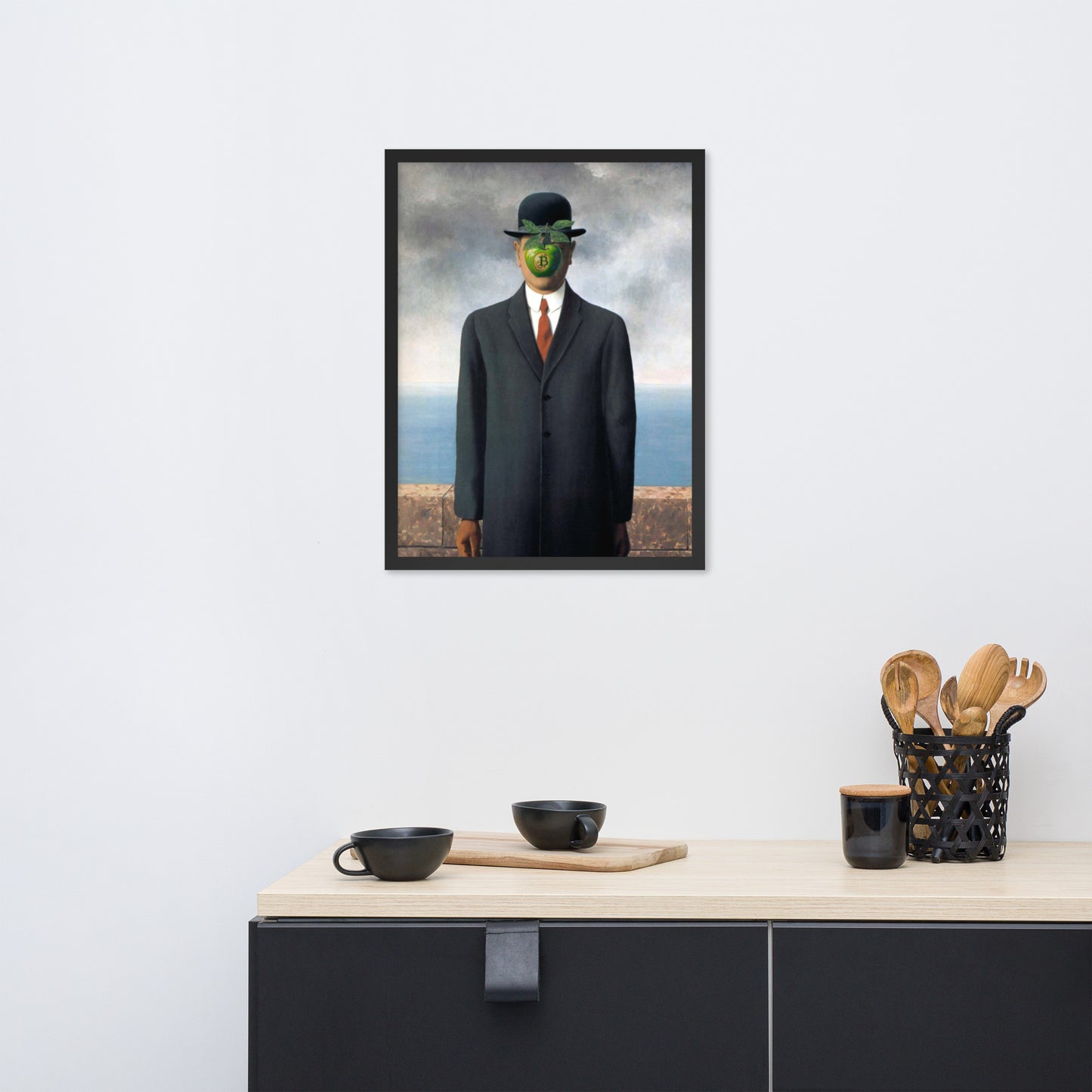 The Son of Bitcoin Framed poster