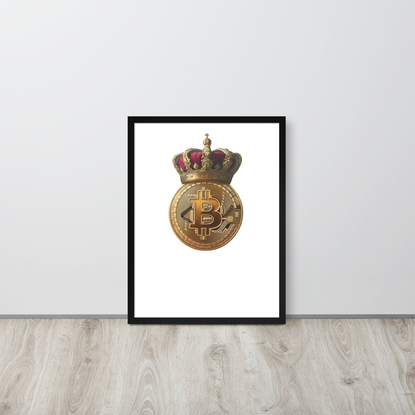 Queen Bitcoin Framed poster