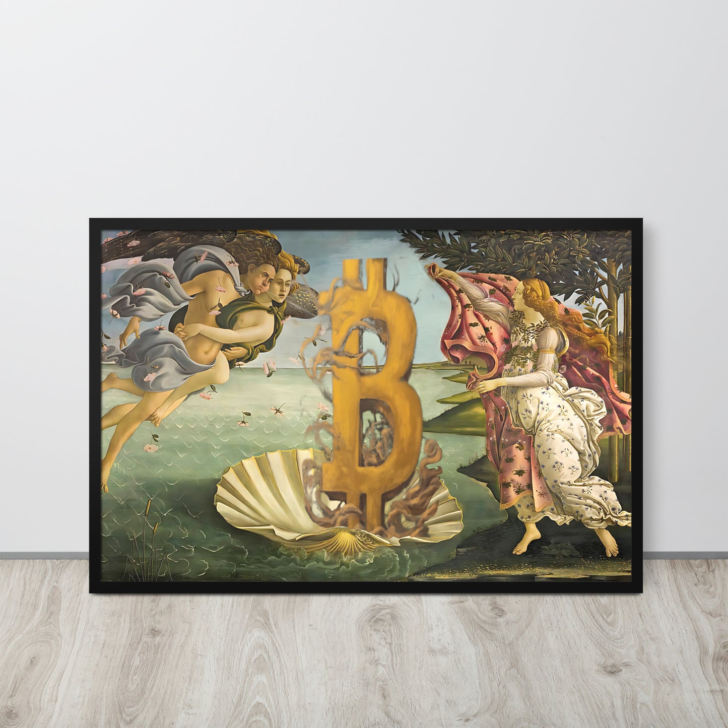 The Birth of Bitcoin Framed poster