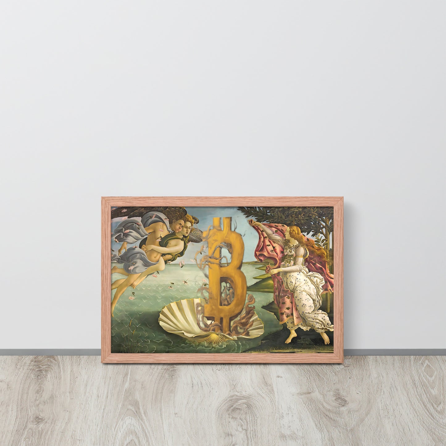 The Birth of Bitcoin Framed poster