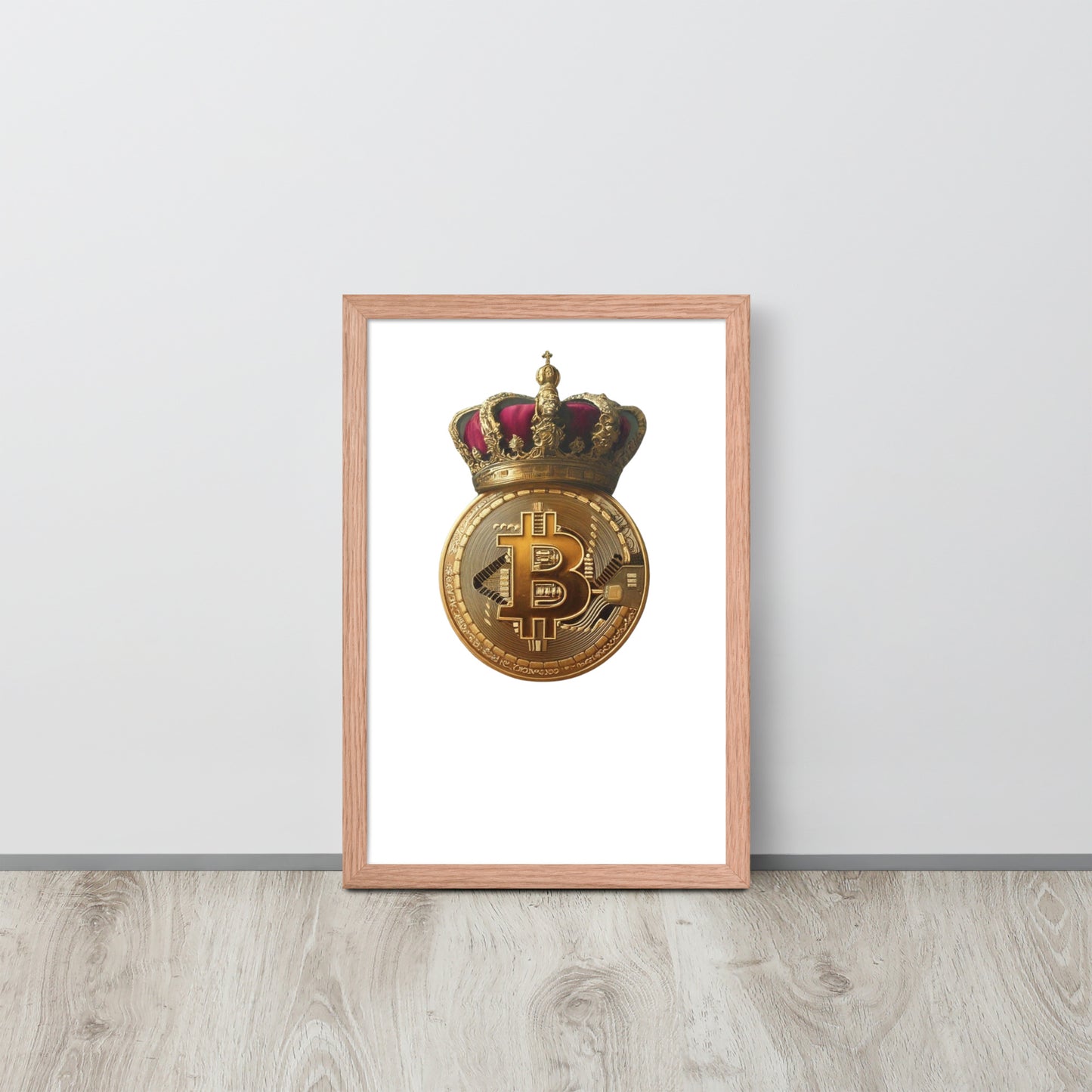 Queen Bitcoin Framed poster