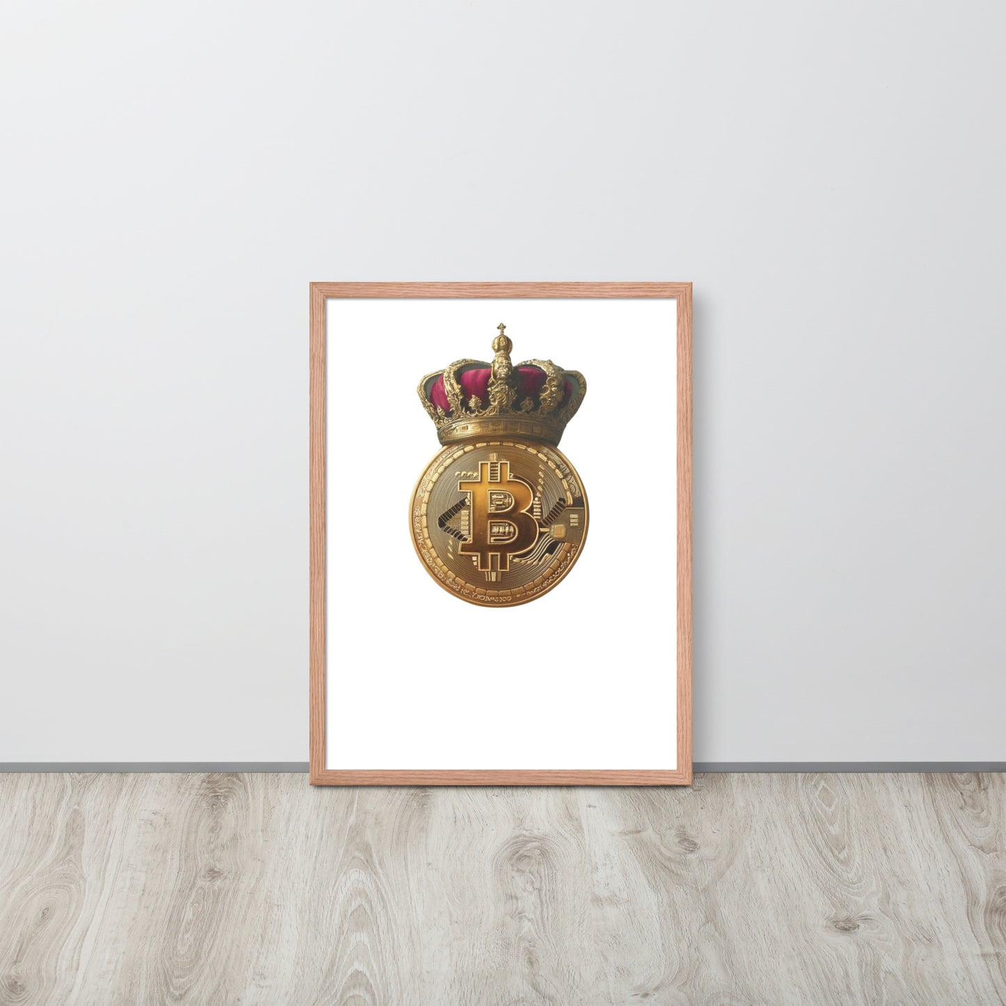 Queen Bitcoin Framed poster