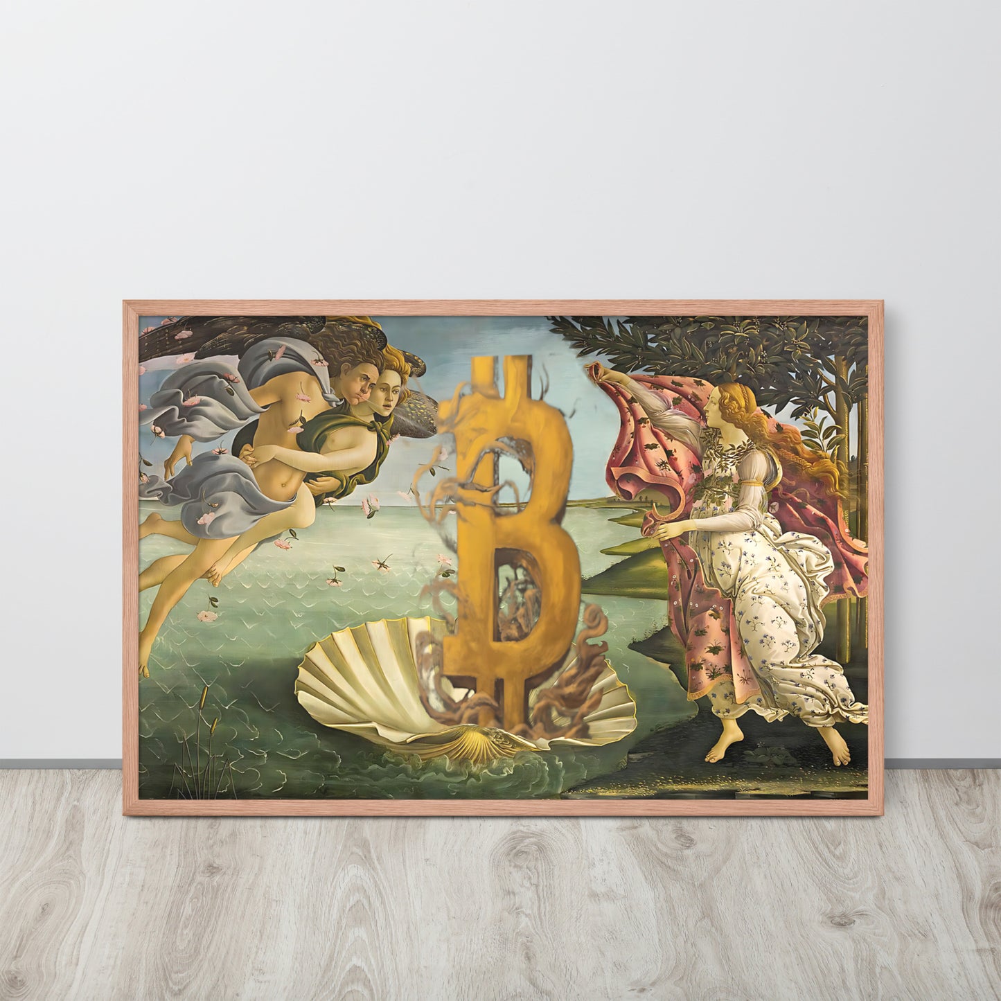 The Birth of Bitcoin Framed poster