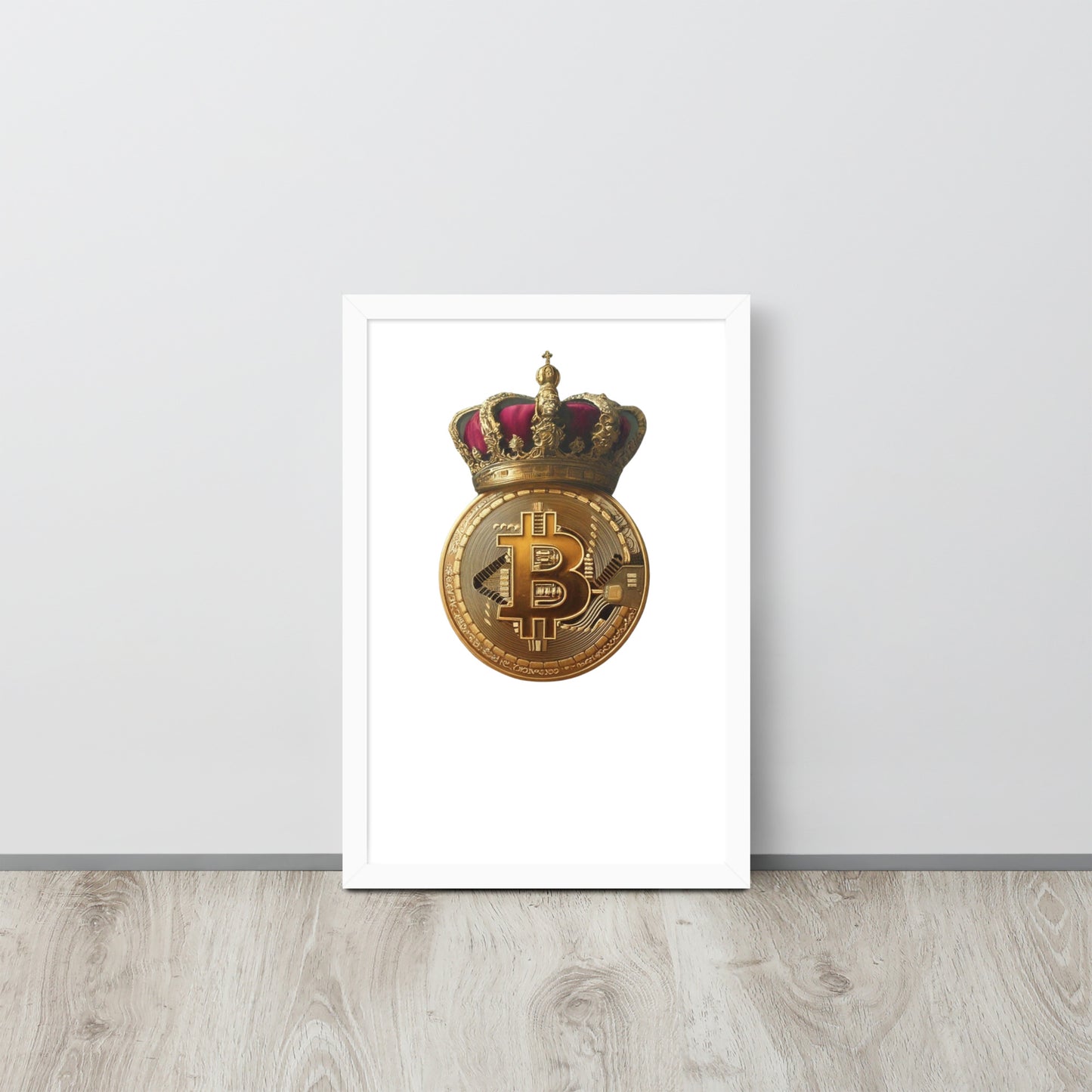 Queen Bitcoin Framed poster