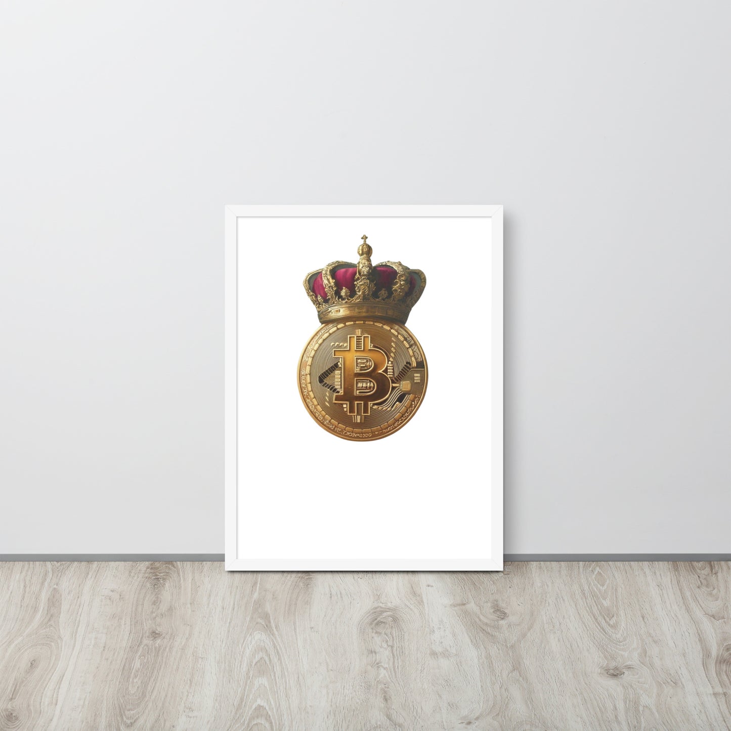 Queen Bitcoin Framed poster