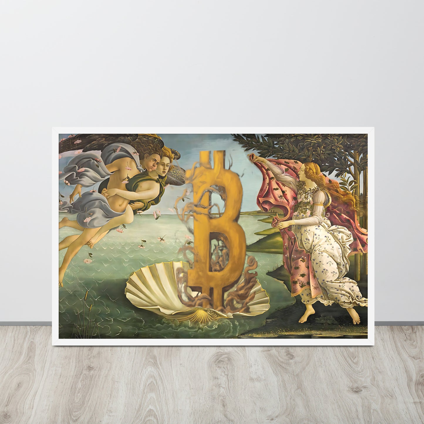 The Birth of Bitcoin Framed poster