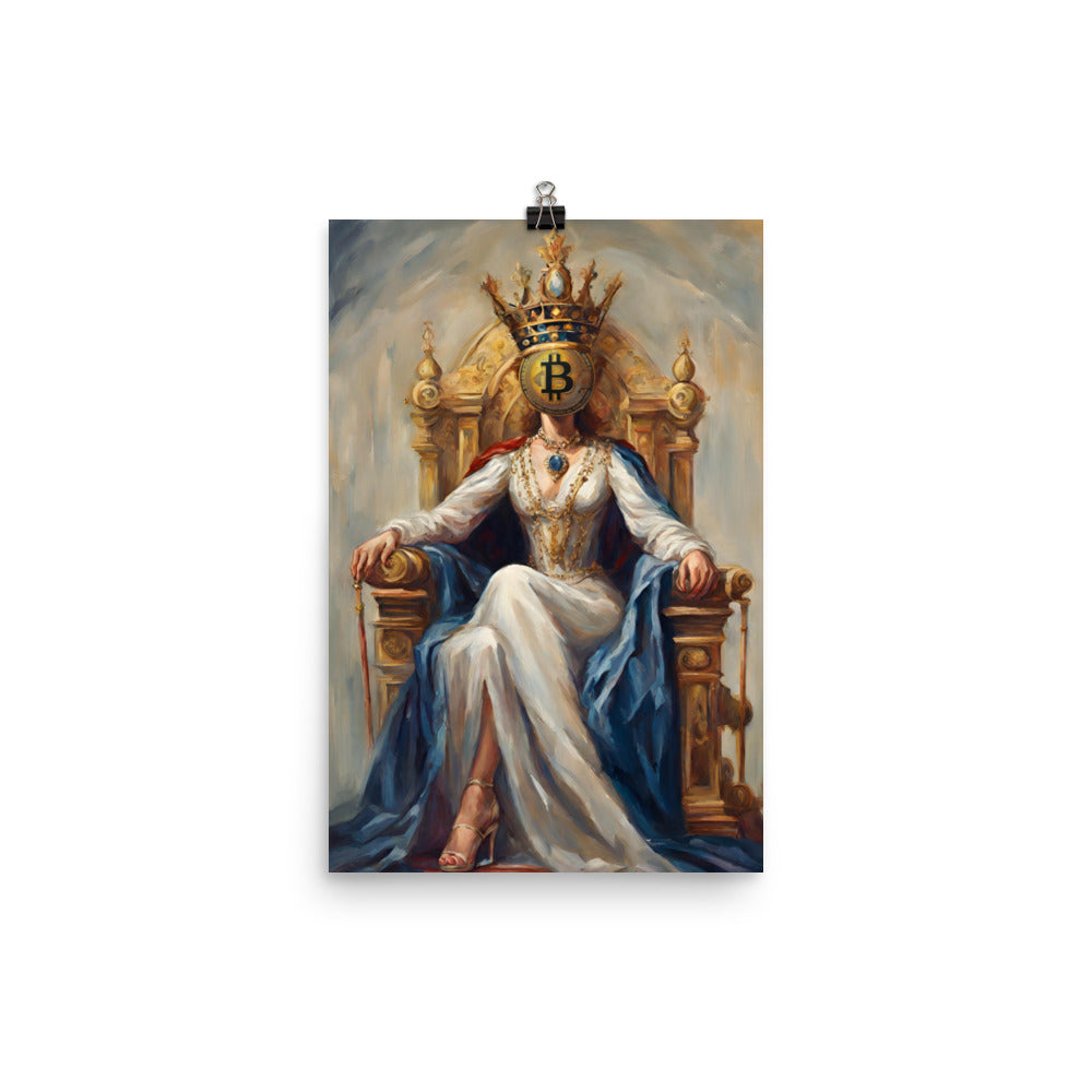 Bitcoin Queen Poster