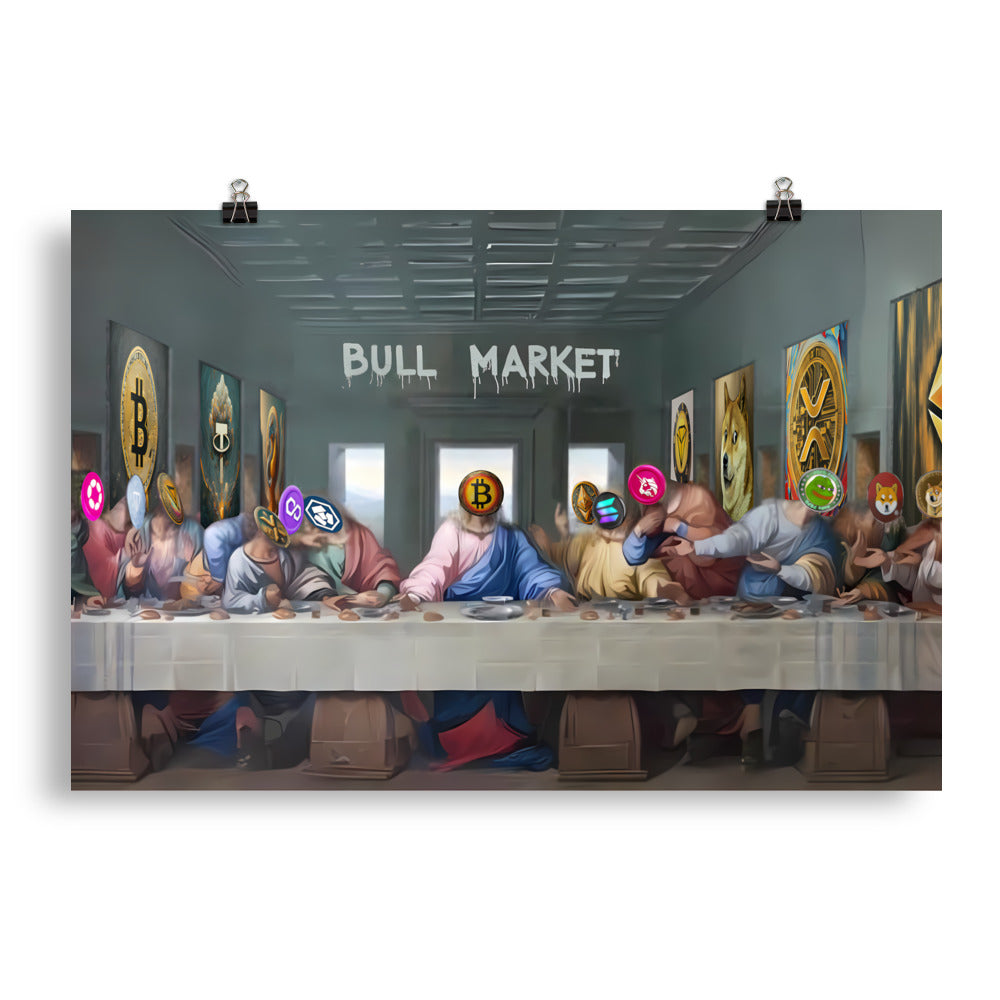 Crypto Last Supper Poster