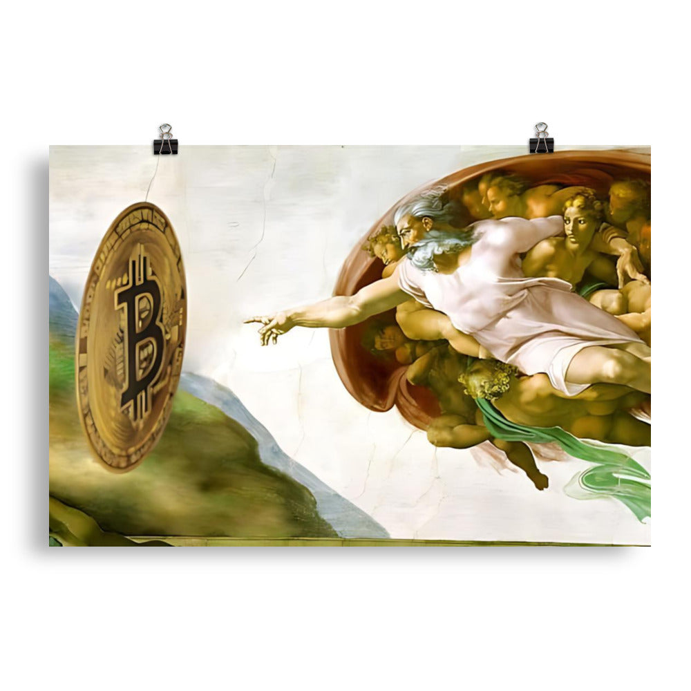 Creation of Bitcoin Poster