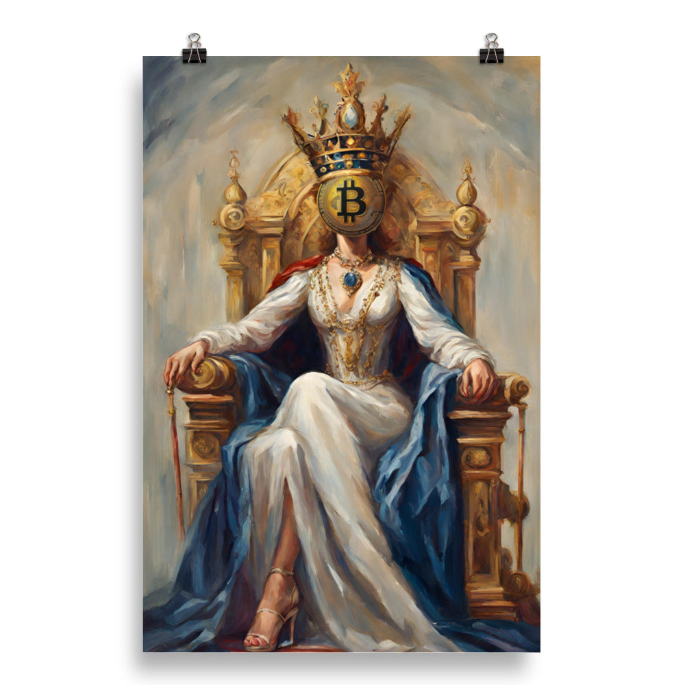 Bitcoin Queen Poster