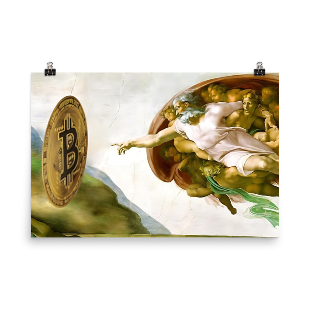 Creation of Bitcoin Poster