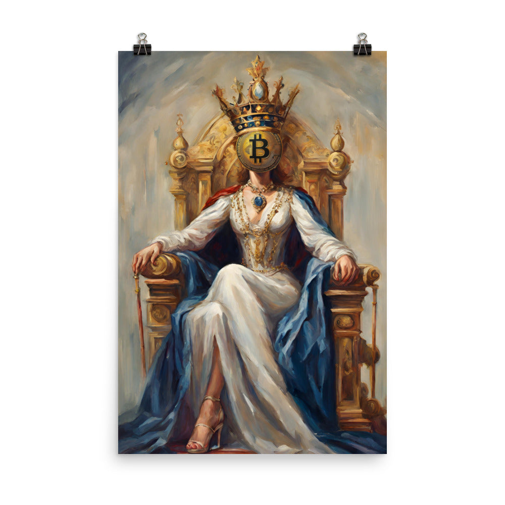 Bitcoin Queen Poster