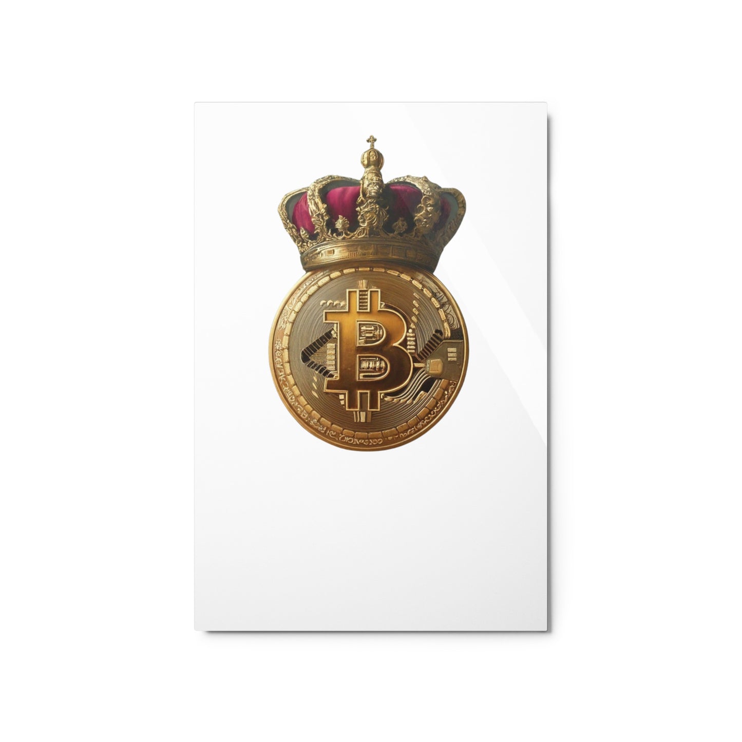 Queen Bitcoin Metal prints