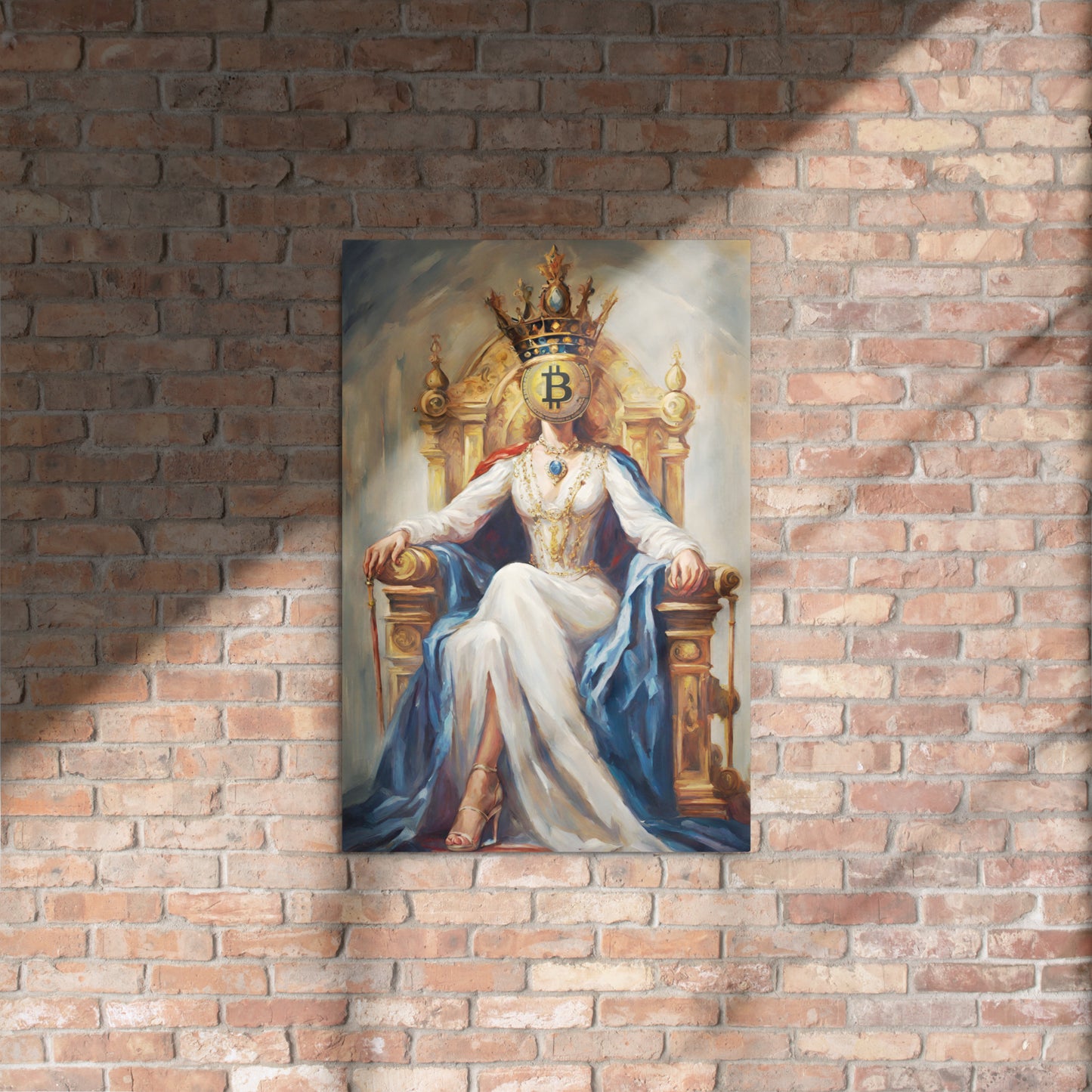 Bitcoin Queen Metal prints