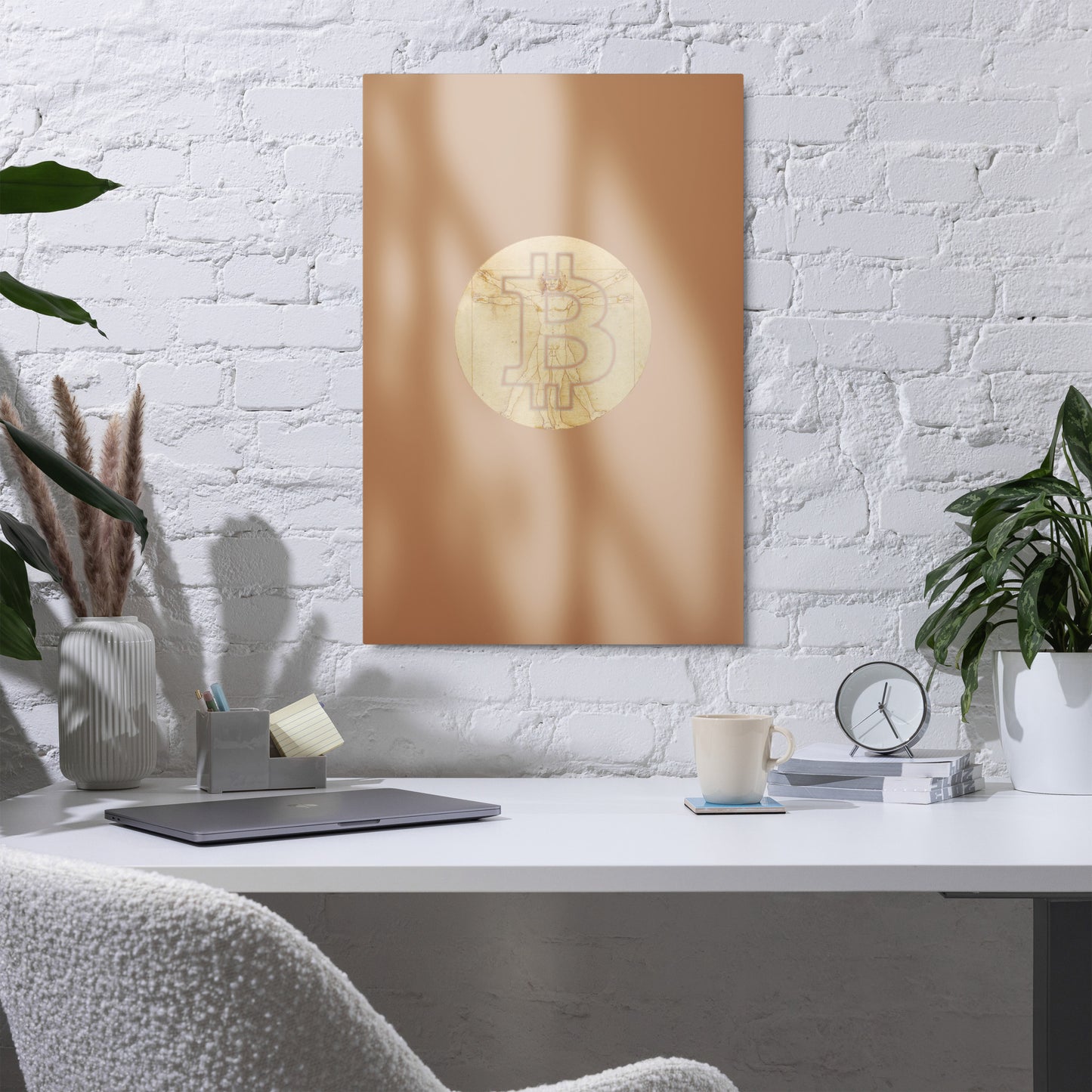 The Bitcoin Vitruvian Metal prints