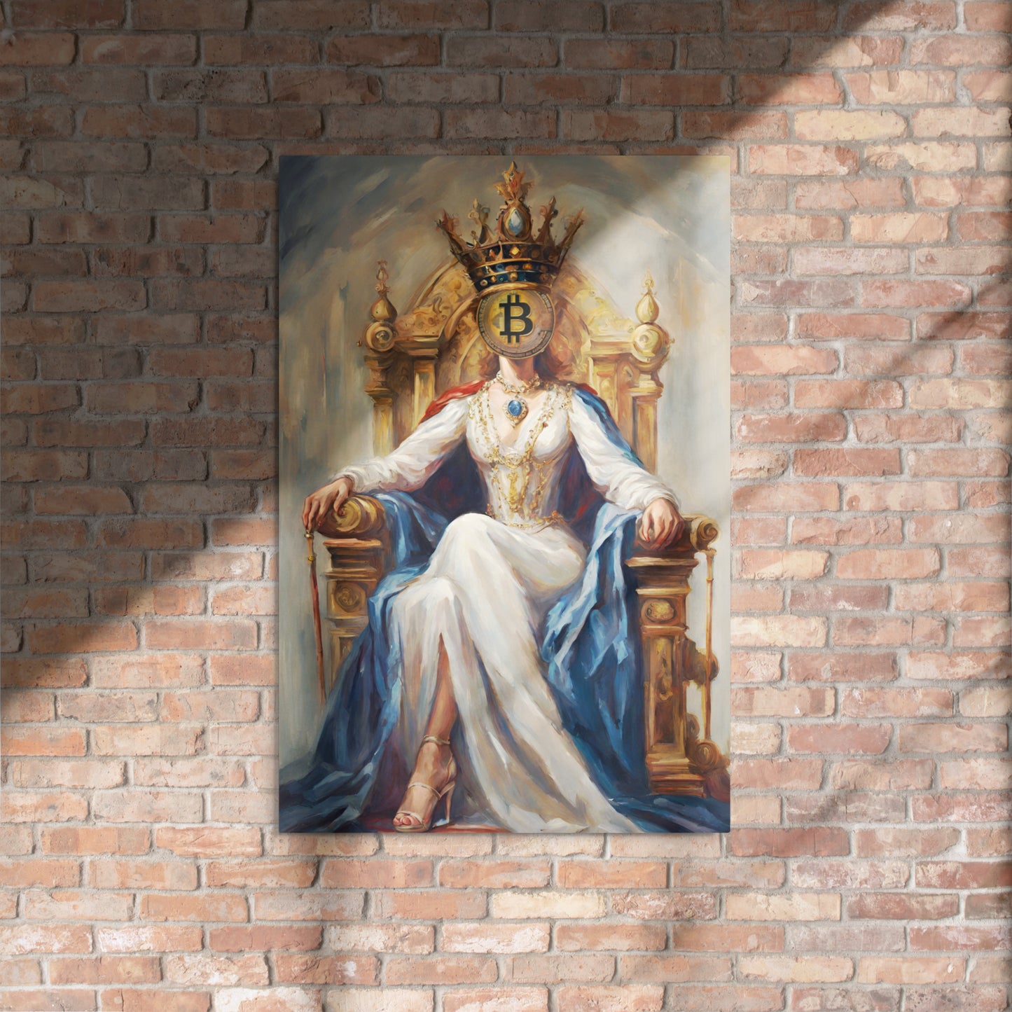 Bitcoin Queen Metal prints