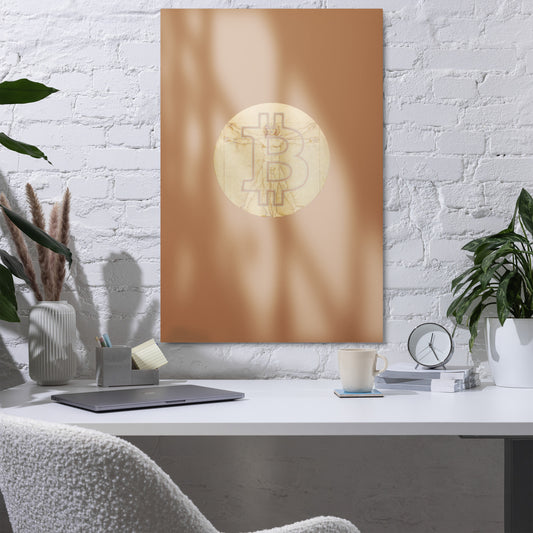 The Bitcoin Vitruvian Metal prints